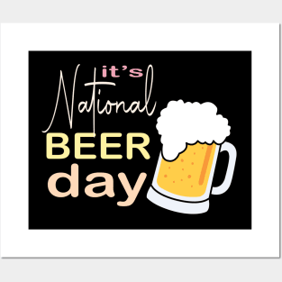 National Beer day Posters and Art